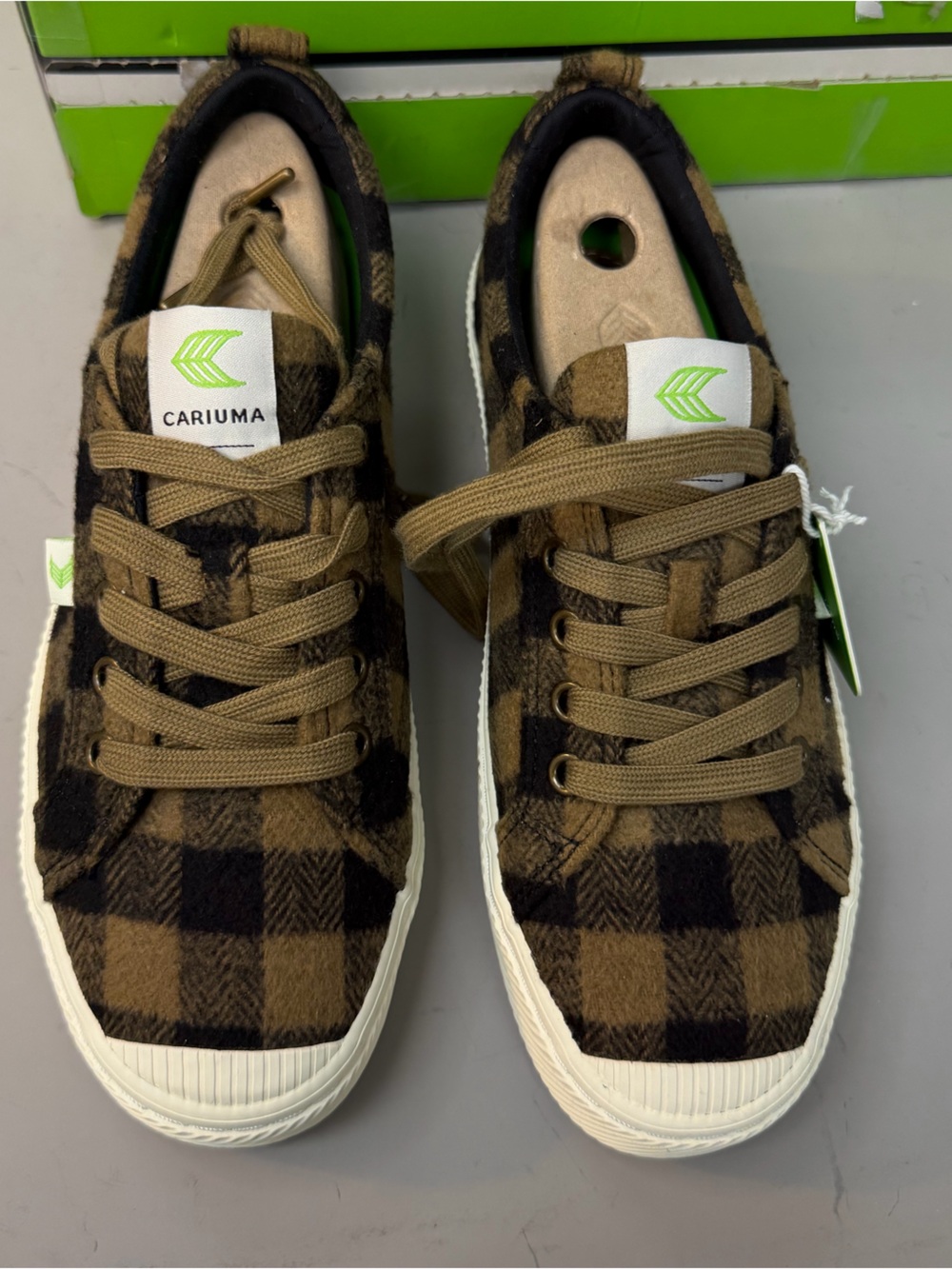 Cariuma OCA Low Plaid Brown ladiesSneaker 8.8